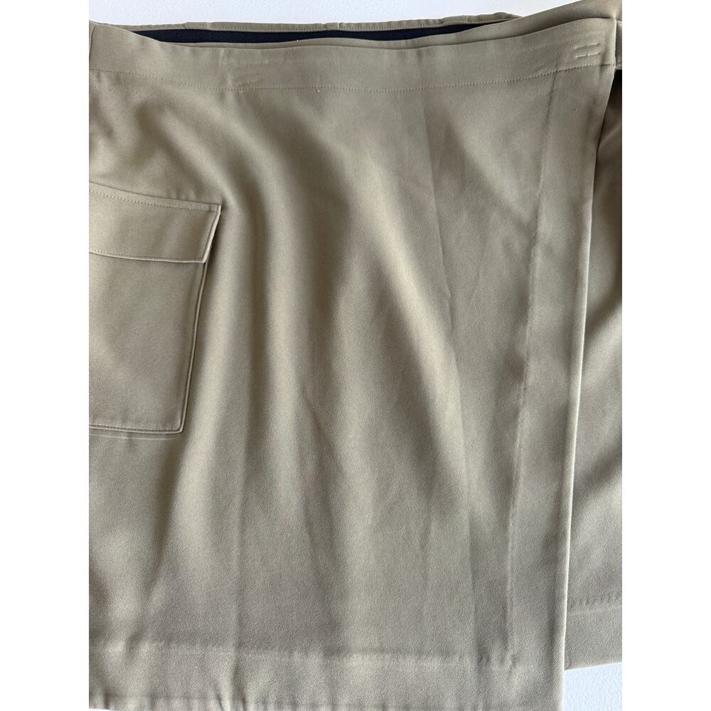 3 for $9 Nine West Faux Wrap Mini Skirt Olive XXL Cargo Style EUC - Picture 2 of 8